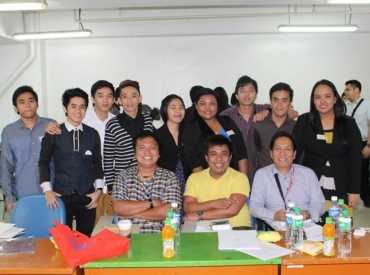 Dr. Martinez (UST Institute of Nursing), Rizal Angelo Grande, (Nursing Research professor), Dean Nap Caballero, Institutional Research Head, with BSN Level 4 students Group 4 .